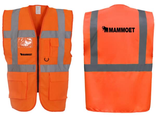 YK103 Mammoet Hi-Vis Exec Vest - Orange