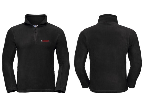 874m Mammoet Zip Neck Fleece - Black