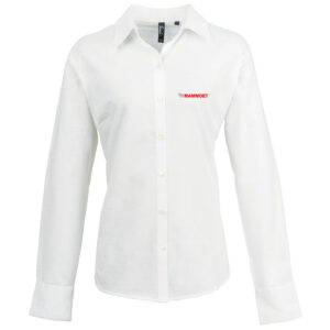 PR334 Ladies Long Sleeve Shirt - White