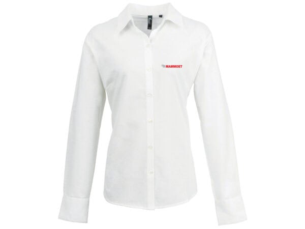 PR334 Ladies Long Sleeve Shirt - White