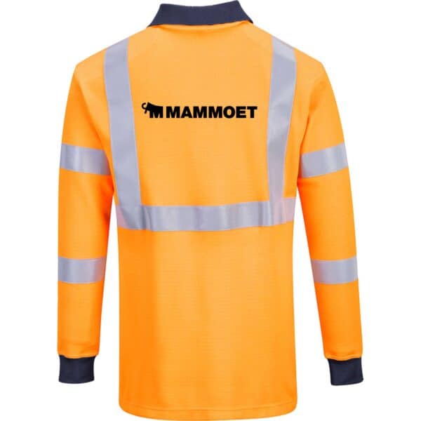 Mammoet FR Polo Shirt - Orange - Image 2