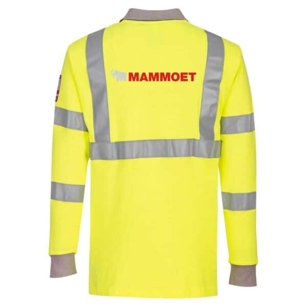 Mammoet FR Polo Shirt - Yellow - Image 2