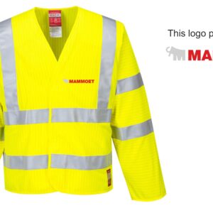 Mammoet FR Hi-Vis Long Sleeve Waistcoat - Yellow