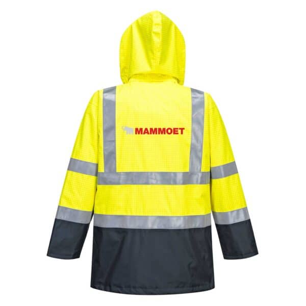 S779 - Bizflame Rain Hi-Vis Multi-Protection Jacket - Yellow / Navy - Image 2